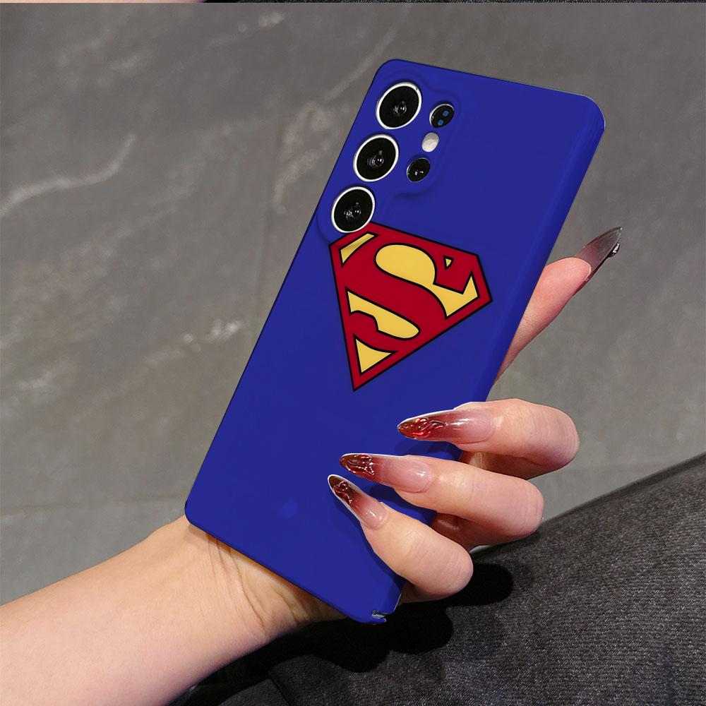 

BEAST KINGDOM S-Superman Phone Case For Samsung S25 24 23 ULTRA Plus S21 Fe A55 25 05 13 Glossy HD Hard Cover Film Shell SamsungS24Plus