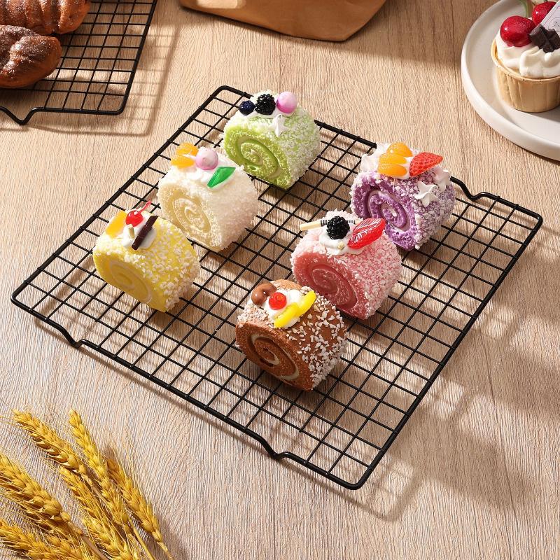 Nerezový chladicí rošt na chléb, sušenky, dorty, odkapávací rošt, chladicí mřížka, plech na pečení, domácí pekařské náčiní, kuchyňské doplňky