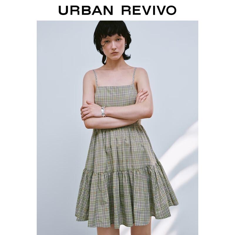 

Женское ретро-платье-слинг в клетку UR 2025 L