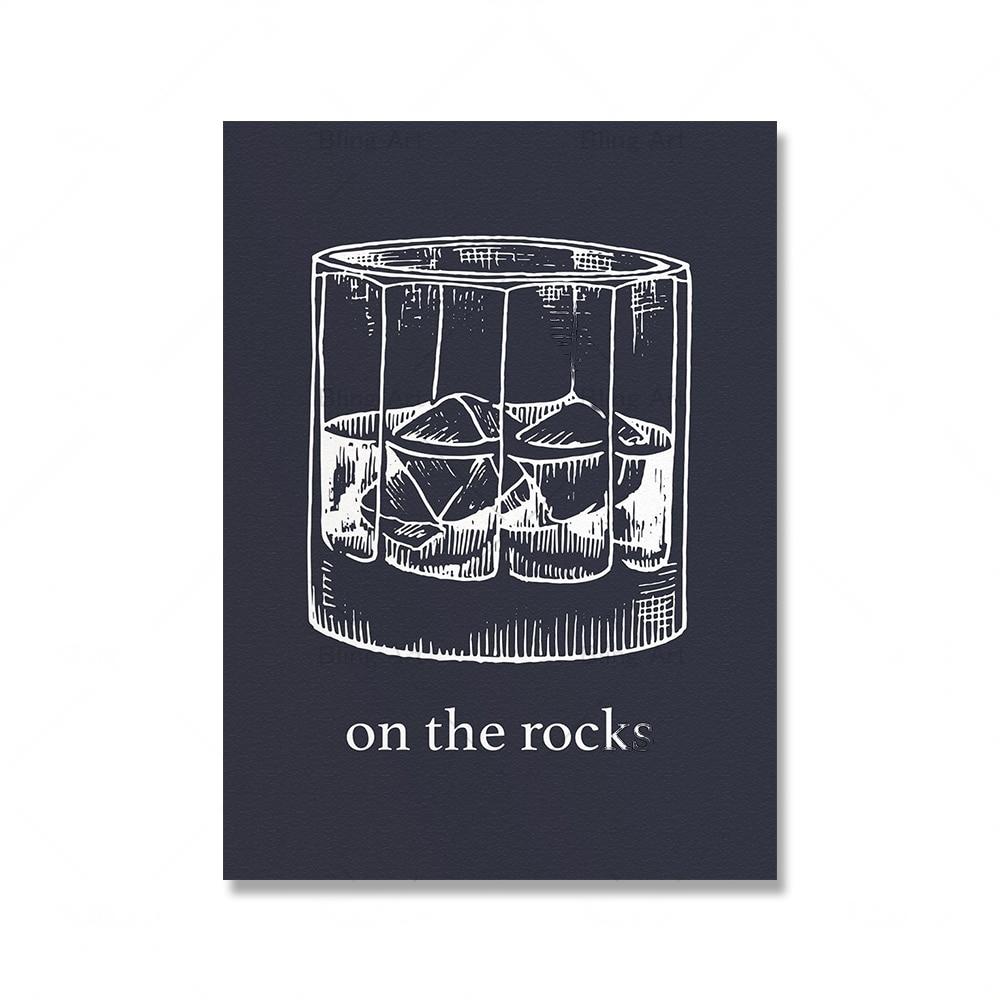 

Виски Цитата Алкогольные напитки Ретро Плакаты и принты Настенное искусство Картина на холсте Настенные картины для бара Тележка Салон Кухня Декор 21x30cm No Framed