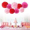 9pcs 8 10 Tissue Paper Pom Poms Ball Wedding Birthday Party Baby Decor Room