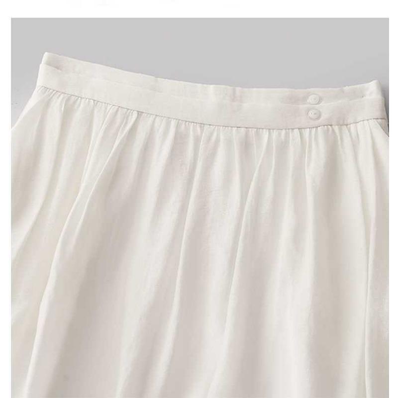 Summer Double-layered Thin Mid-length Skirt for Women