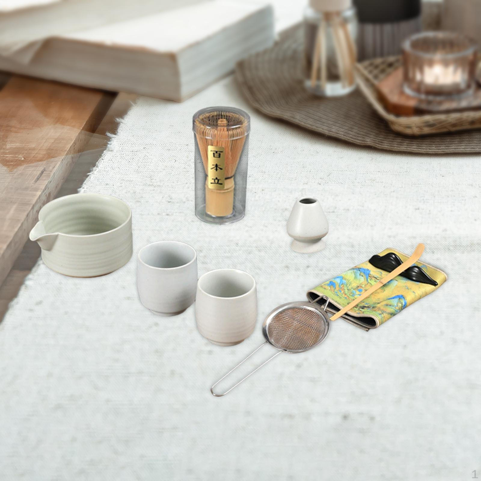 

Японский чайный сервиз из 9 предметов, чаша с носиком для разлива, традиционный белый