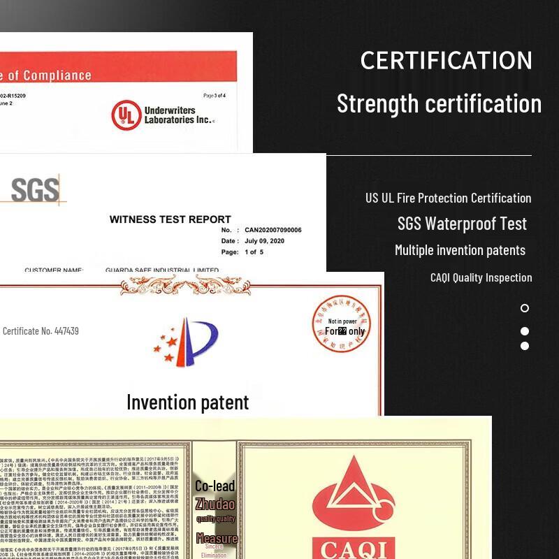 GUARDA 3091SLBC-BD Fireproof & Waterproof Fingerprint Safe