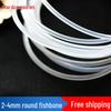Fishbone Wedding Dress Petticoat Shaping Strips - 2.0/2.5/3.0/4.0mm Support for Circular Undergarments