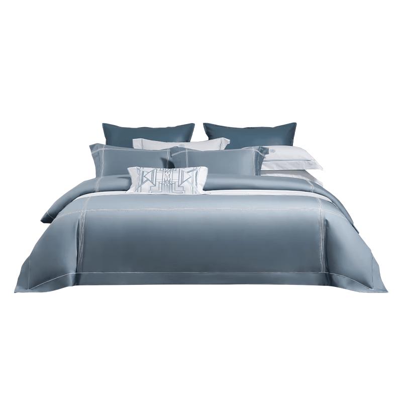 Mengjie 70th Anniversary 100S Long-Staple Cotton 4-Piece Bedding Set 1.8m Bed (Duvet 220x240cm)