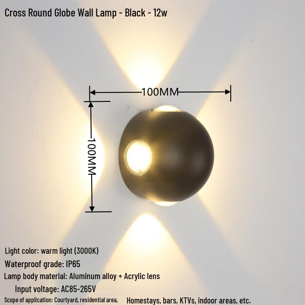 Creative Waterproof Wall Lamp for Living Rooms, Bedrooms, Hallways, and Staircases