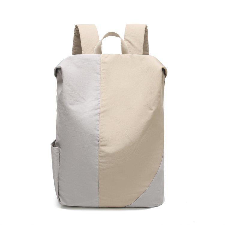 Stitching Contrast Backpack Unisex Waterproof Backpack Travel Bag