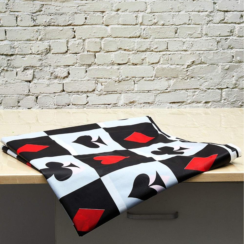 3pcs Poker Tablecloth Poker Theme Party Decorations Las Vegas Table Cover Poker Table Runner for Playing Card Birthday Party Favors Supplies