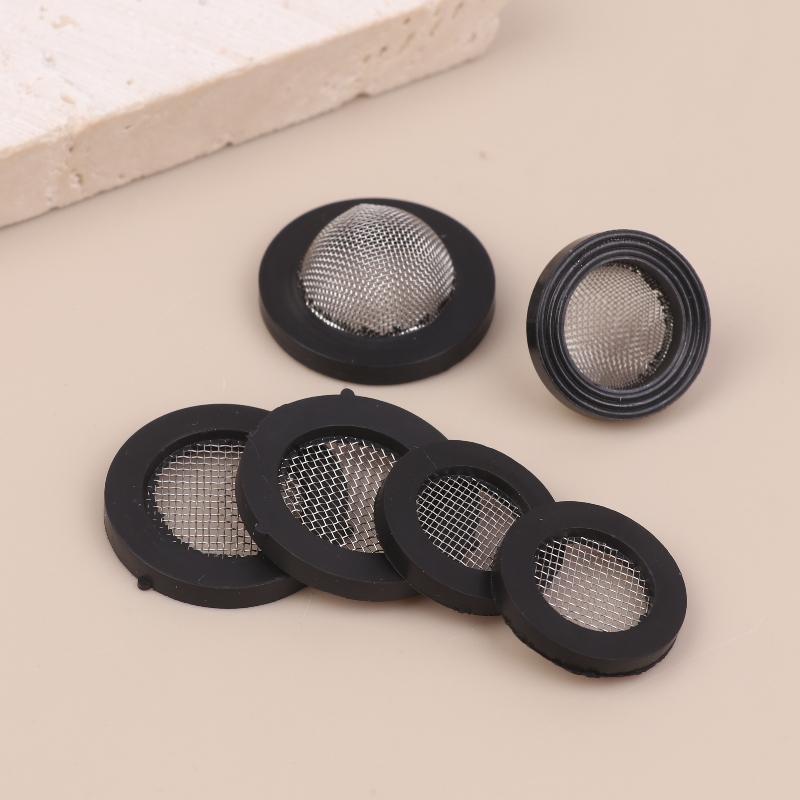 10Pcs O-Ring Seal Hose Gasket Rubber Faucets Filter Pads Shower Hose Filter High Temperature Resistant Faucet Strainer Tools