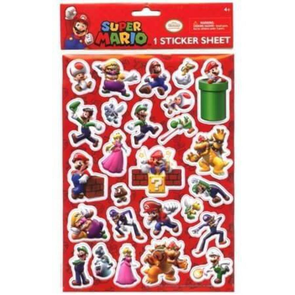 

Super Mario Raised Sticker Sheet (3D Sticker) [Item]