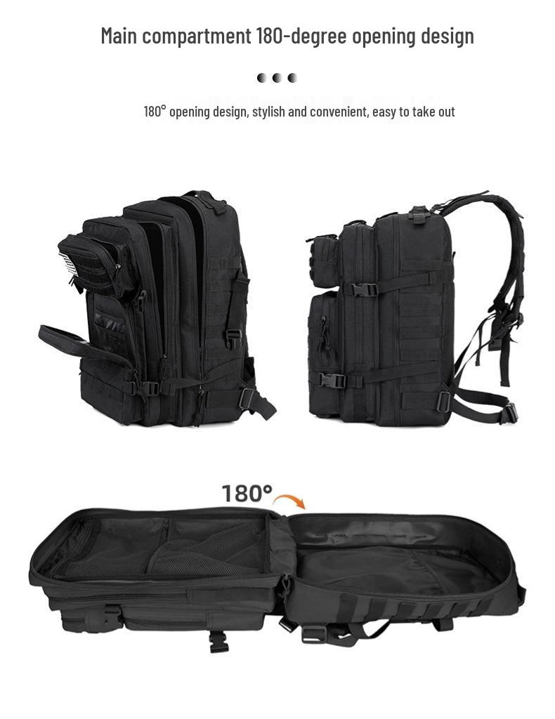 Taktischer 3P Rucksack mit großer Kapazität für Outdoor, Militär, Bergsteigen, Radfahren, Sport und Camping