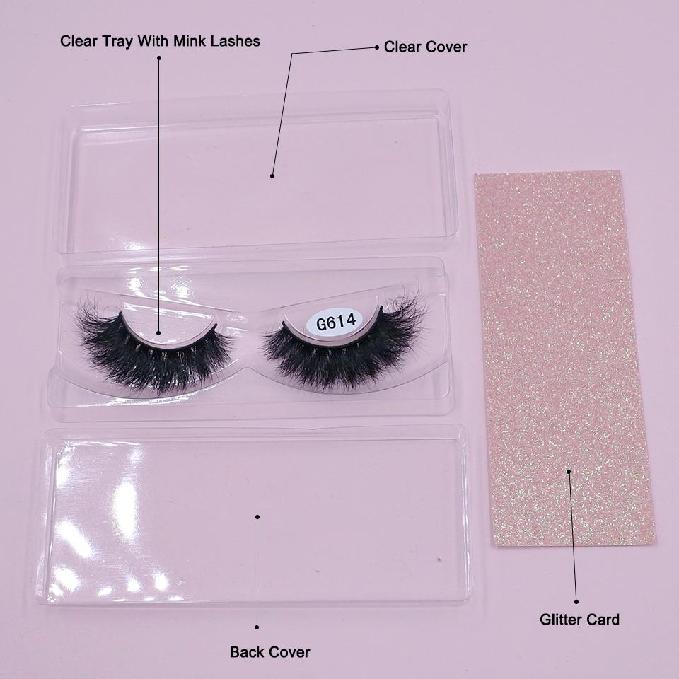 RED SIREN Nerz-Wimpern 1 Paar / Packung Handgefertigt Wiederverwendbar Flauschig Natürliche Wimpern 10mm-20mm 3D Nerz-Wimpern Make-up Nerz-Augenwimpern