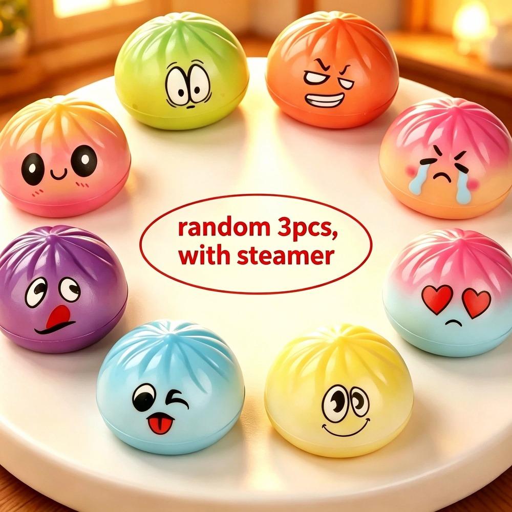 Nieuw Realistisch Gestoomd Broodje Squishy Speelgoed Langzame Herstel Stressverlichtend Speelgoed Bola Pop It Fidget Speelgoed Squishy Kawaii Luiaard