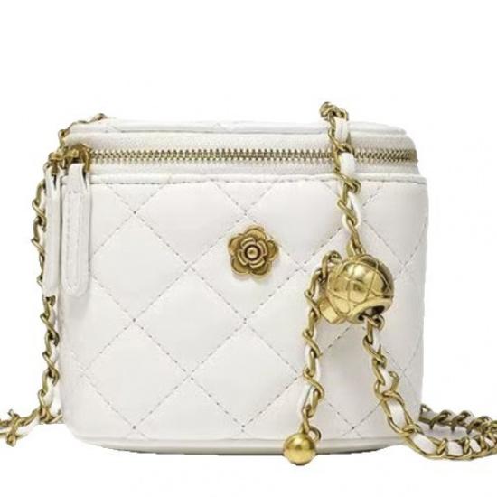 Private Garden 2023 New Camellia Diamond Chain Box Small Bag Women Summer Mini Shoulder Crossbody Bag
