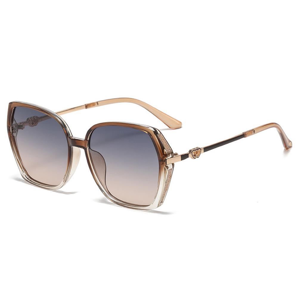 Street Shooting Large Frame Sunglasses Oversized Gradient Eyewear Luxury Retro Sun Glasses
