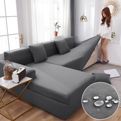 Waterproof Sofa Covers Solid Color Corner Couch Covers Elastic Sofa Cover Living Room Couch Set For Pets Kids