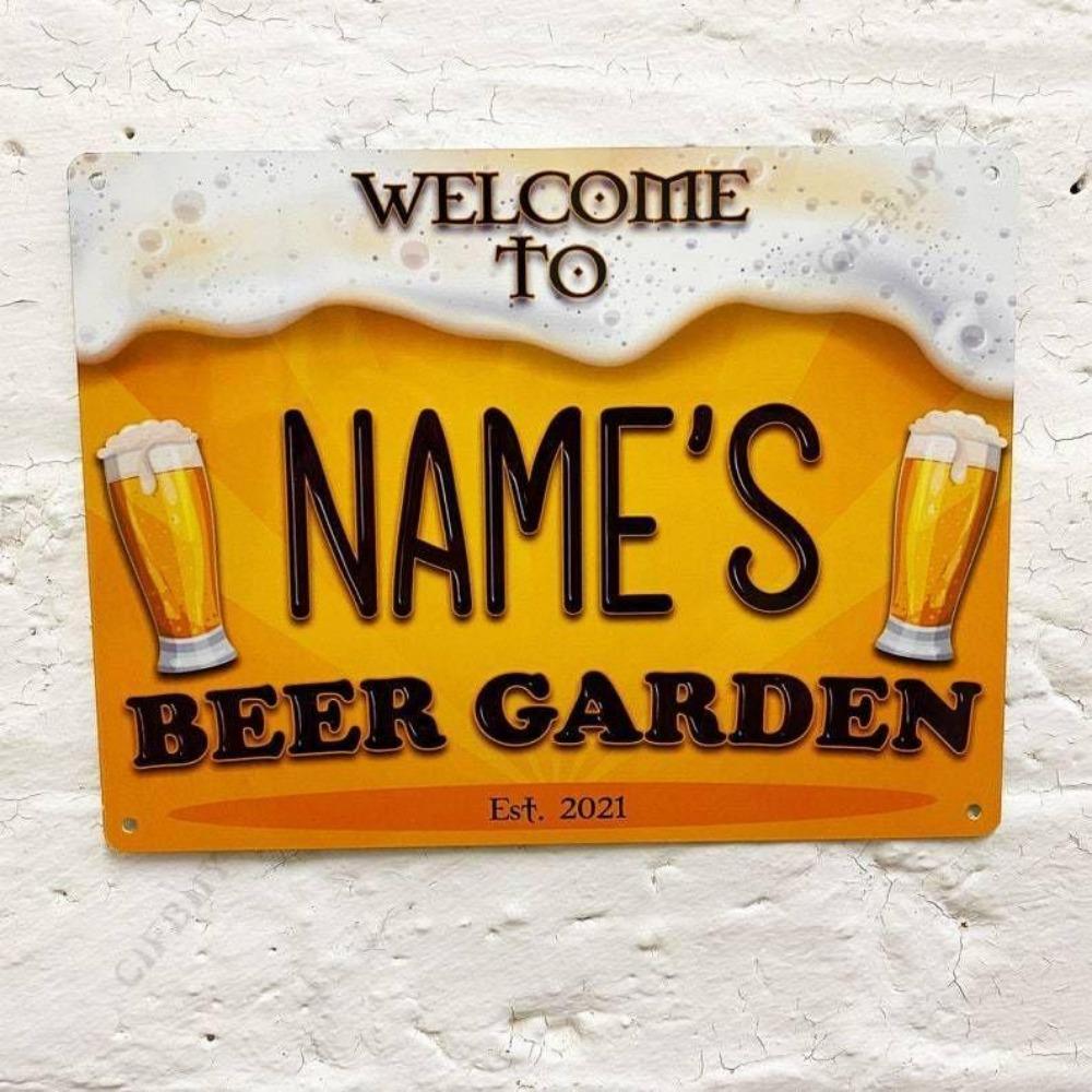 Beer poster on the wall, metal plaque 20x30cm