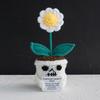 Halloween Positive Energy Knit Ghost Doll Ornament