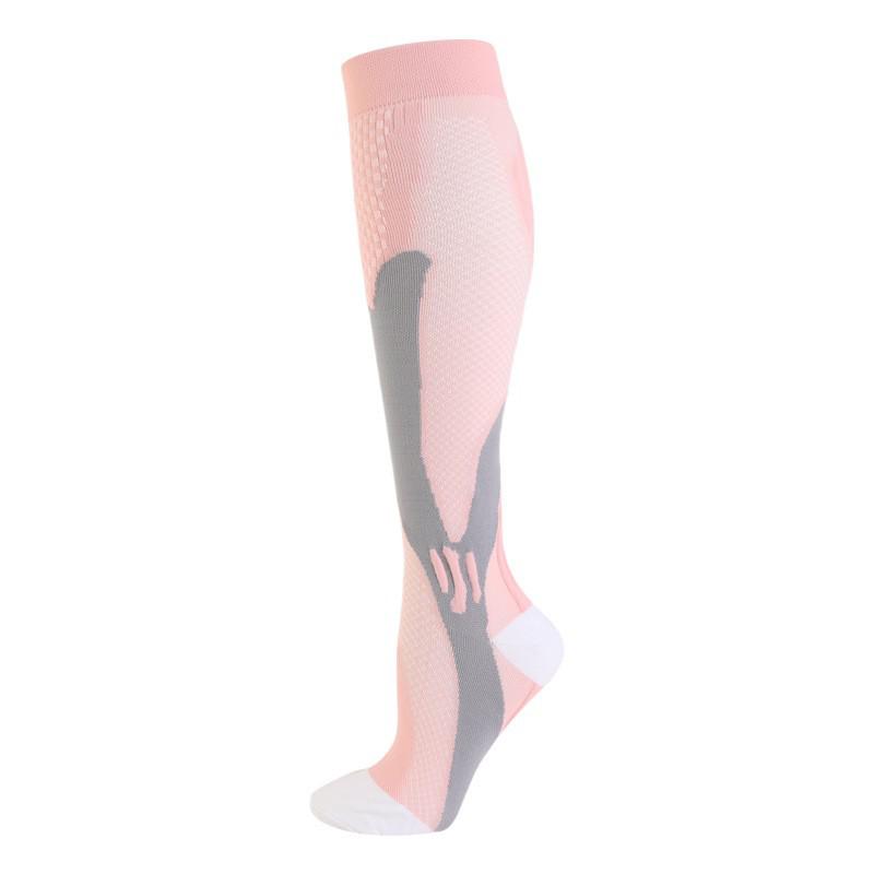 Breathable Compression Running & Aerobics Socks: Sweat-Absorbent, Gradient Pressure Calf Socks