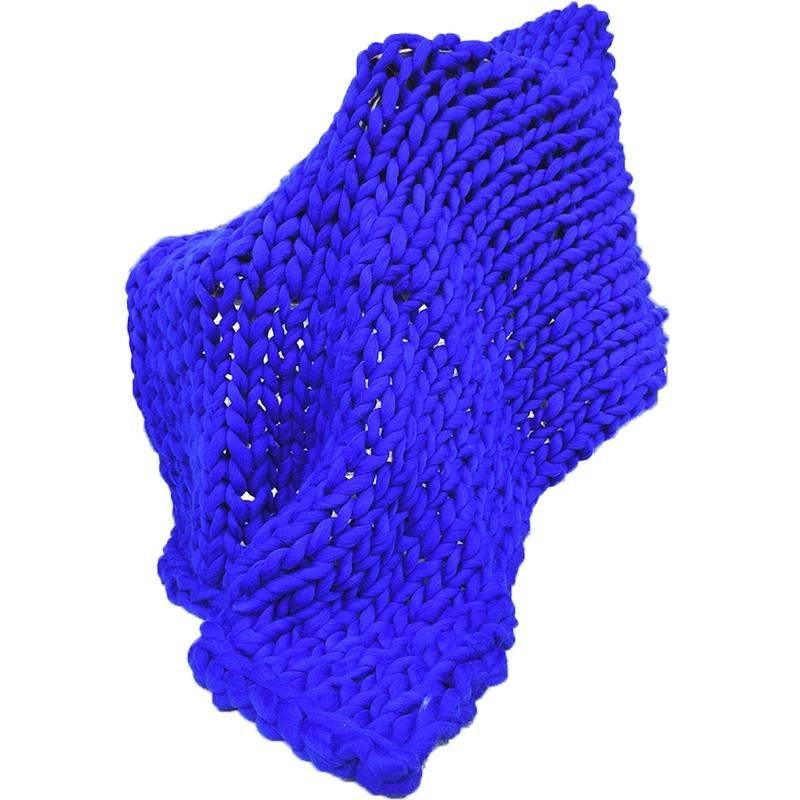 Bearaby Weaving Ultra Coarse Blanket With Solid Color Design For Household Daily