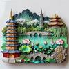 China Metal Fridge Stickers Hangzhou Souvenirs Huangshan Tianjin Guilin Guangxi Wuhan Xi An Zhangjiajie Fridge Magnets Gifts