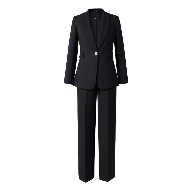 Ensemble Tailleur Classique Rouge pour Femme - Blazer Élégant pour Tenue Formelle et de Travail
