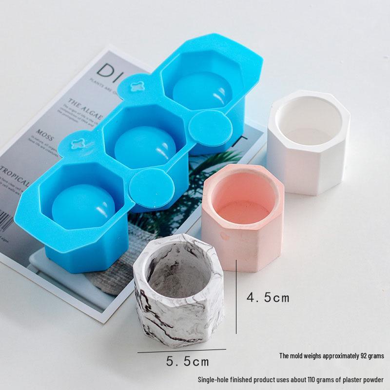 Meimu'er DIY Difuzor de Aromaterapie din Ipsos, Formă pentru Cupă de Lumânare - Formă de Silicon pentru Ipsos pentru Lumânări de Piatră.