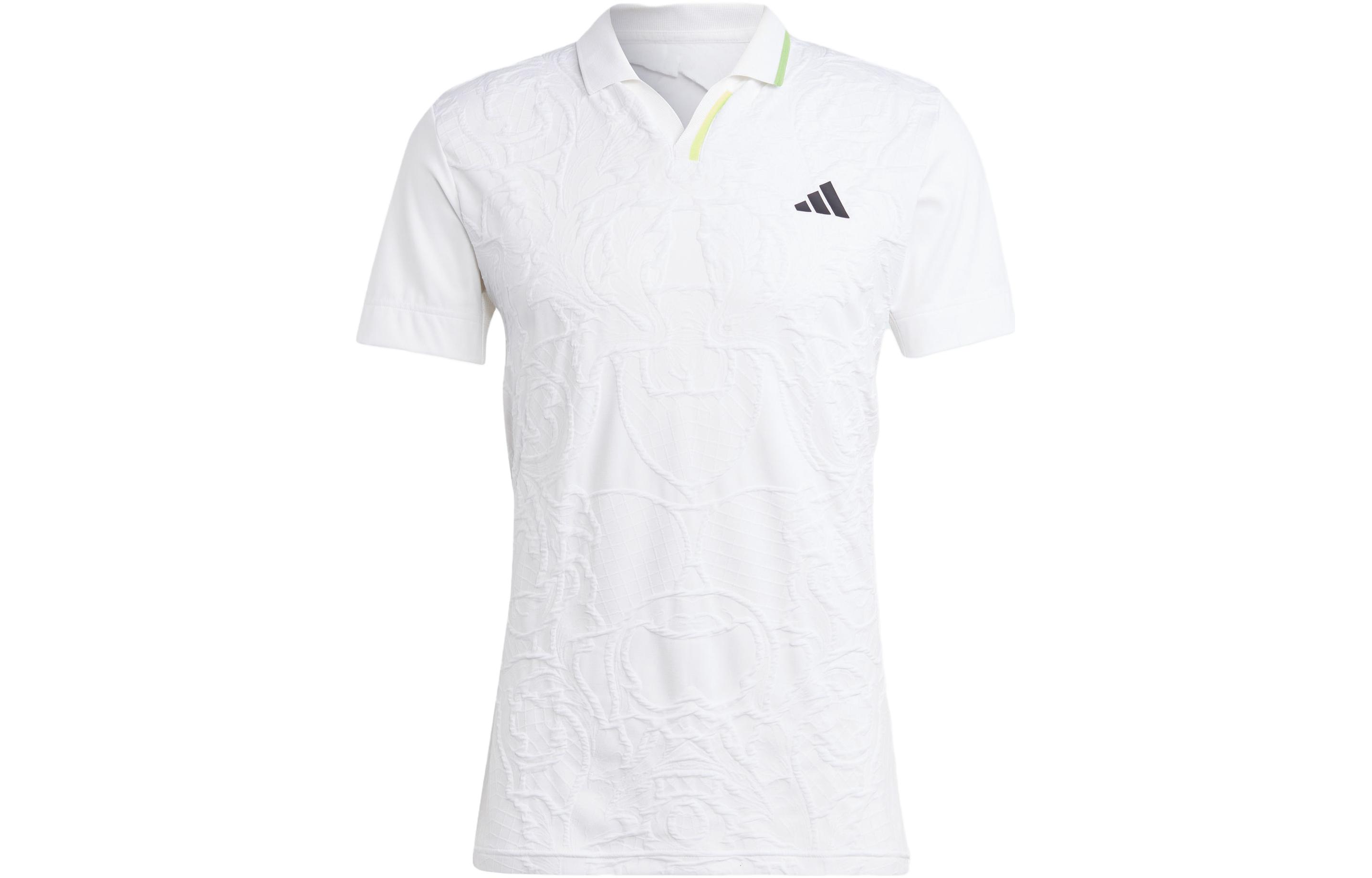 Adidas AEROREADY Polo Shirts Men s White Polo Collar Moderate Straight Fit IA7099 S