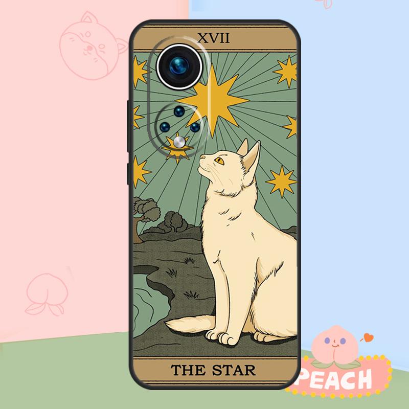 Cats Tarot Witchcraft Case For Honor Magic 8 6 7 Pro Honor 400 200 70 90 Lite X8b X8c X9a X9b X9c X9d Win RT Cover