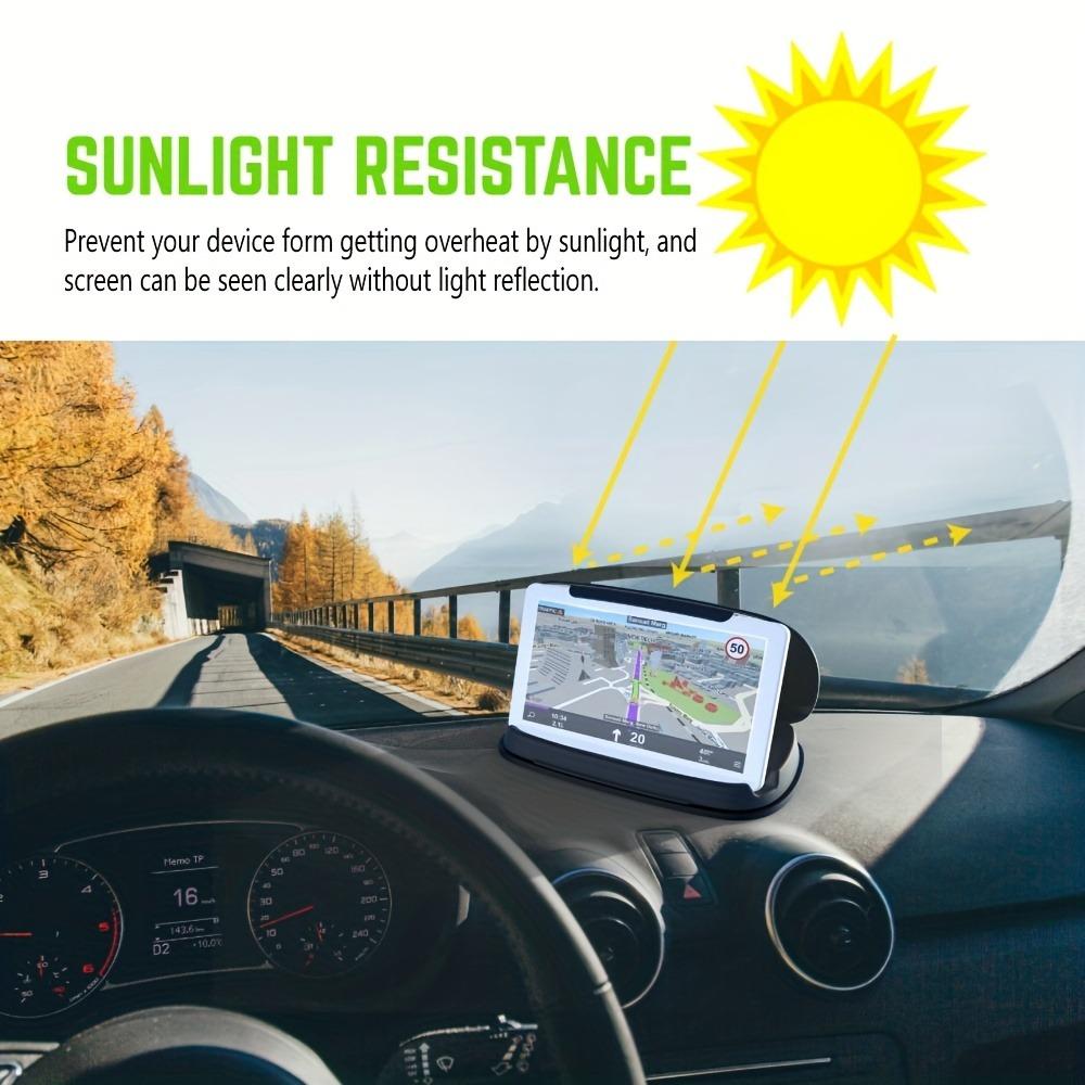 Universal Smartphone Car Mount with A Non-slip Silicone Base, Suitable for Dashboards and Car GPS Mounts