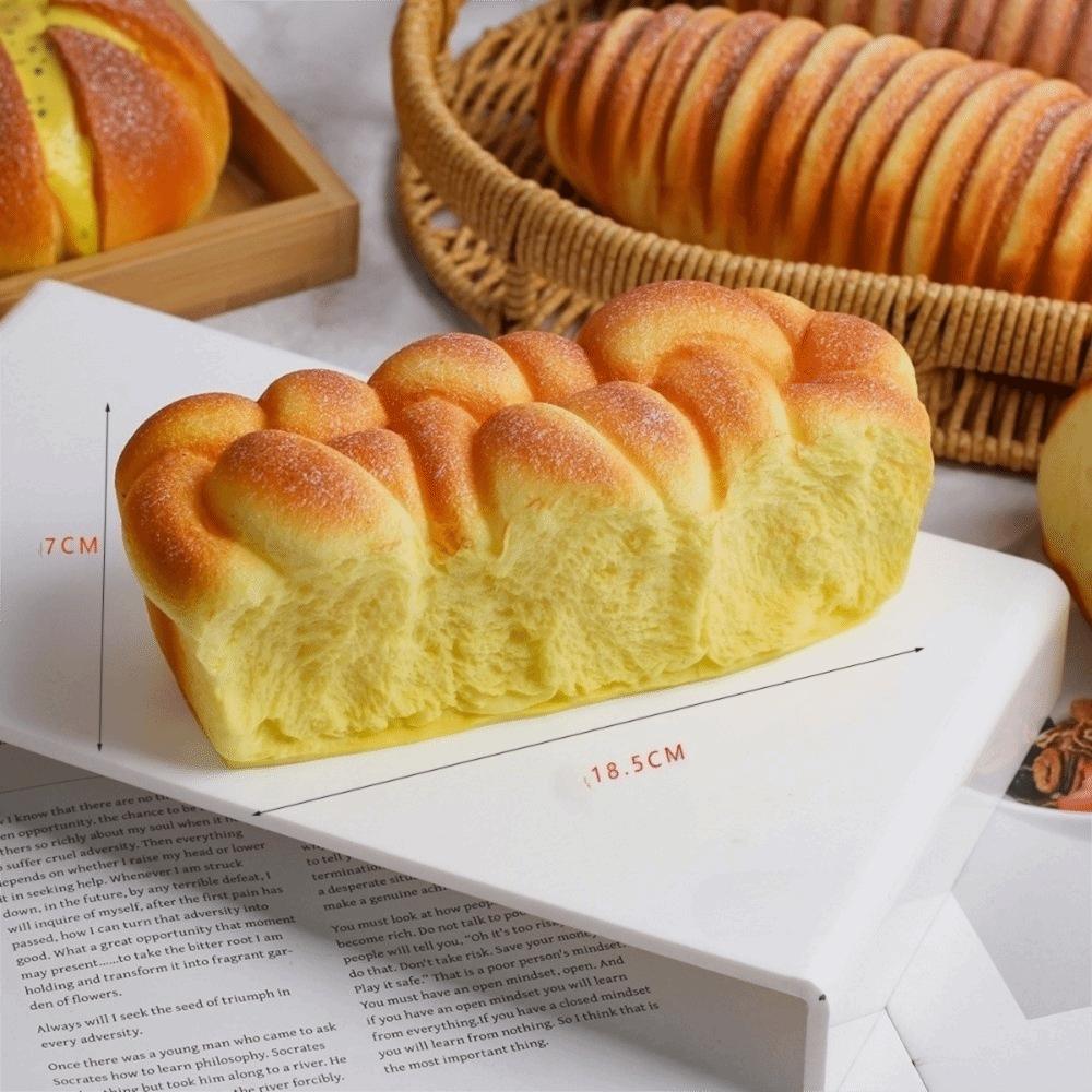 Creative Artificial Bread Stress Relief Model Toast Shape Photo Props Squeeze Slow Rebound Party Gift
