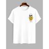 Skull & Drip Smiley T-Shirt,Soft Breathable & Fade-Resistant, Classic Fit for Daily Casual Wear