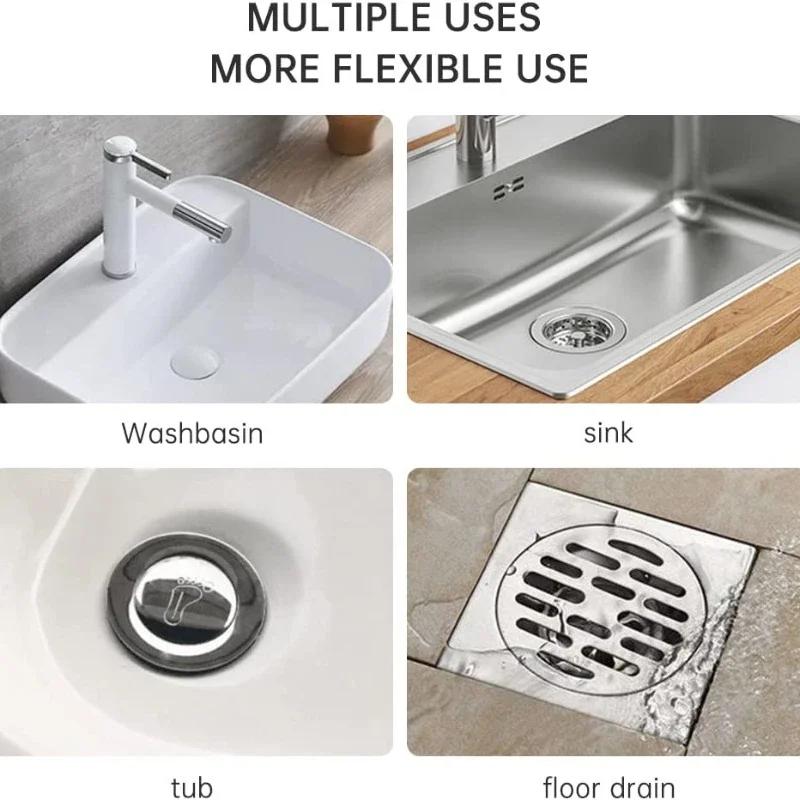 1Pc Hair Filter Sink Anti-blocking Strainer Bathtub Shower Floors Drain Stoppers TPR Kitchen Deodorant Plug Bathroom Accessories