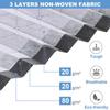 3 Pack Large Capacity Foldable Clothes Storage Bag Organizer with Clear Window,Reinforced Handle Thick Fabric for Comforters, Blankets, Bedding
