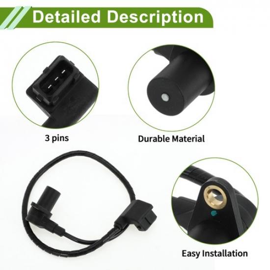 Crankshaft Position Sensor For BMW 735I Base 1988-1992 No.12141720857 1 Pc Black