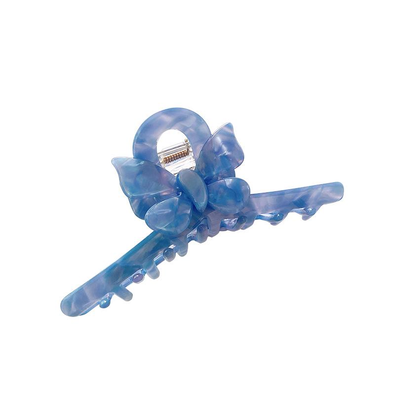 And Exquisite Floral Butterfly Large Hair Claw Clip For Women Crafted Acetate From