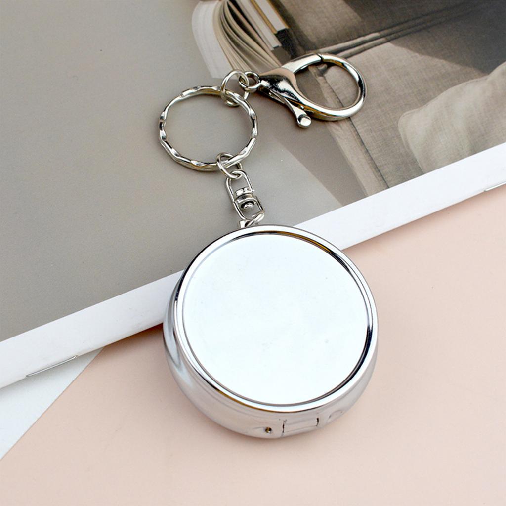 Portable Ashtray Keychain for Car Use Fireproof Alloy Ashes Holder Keyring Smokings Accessories for Indoor and Outdoor