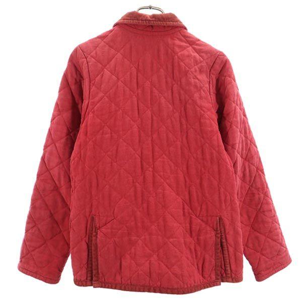 LAVENHAM Linen Blend Quilted jacket 36 Red Women Used