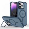 Metal Camera Kickstand For iPhone 16 15 14 Plus 13 12 Mini 11 Pro Max For Magsafe Wireless Charge Magnet Matte Shockproof Cover