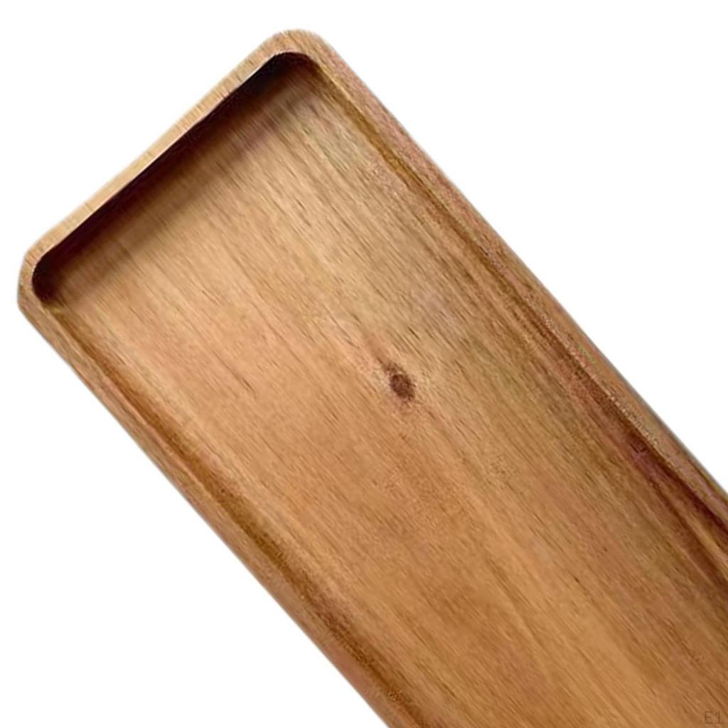 Rustic Wooden Serving Tray Set for Entertaining