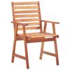 VidaXL Set of 6 Outdoor Dining Chairs with Cushions, Patio Seats, Dining Chairs, Garden Patio Furniture, 3078352