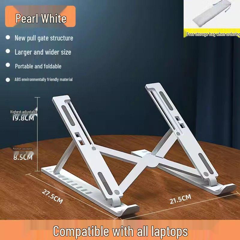 Folding Laptop Stand Holder - Portable, Adjustable Riser with Heat Dissipation