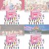 Adorable Pink Cartoon Princess Cat Blind Box Set With 24 Collectible Figures For Kids
