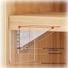 10PCS Triangular Bracket Wardrobe Partition Bracket No Drilling No Marking Adhesive Layered Bracket Holder Strong Adhesive