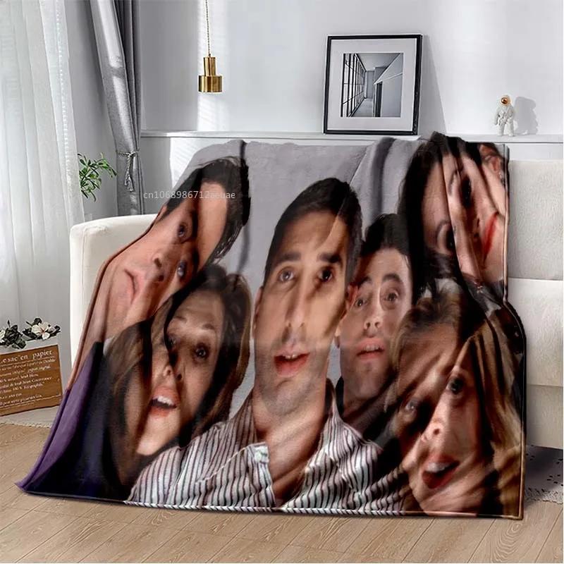 

Friends Classic TV Series Blanket Character Pattern Collection Flannel Blanket Soft Bedspread Sofa Warming Cover Christmas Gift 100x150cm