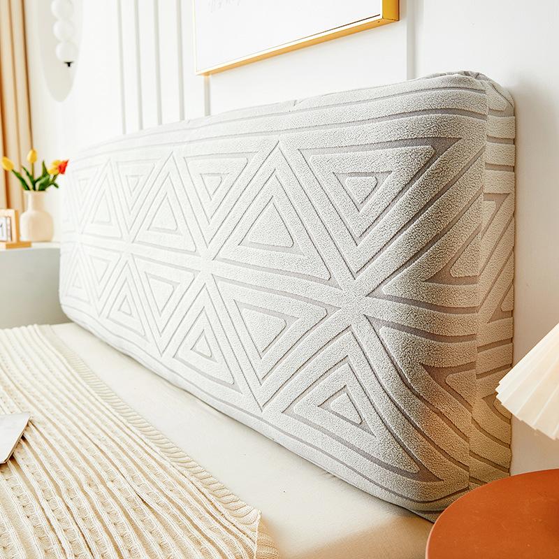 Headboard Cover Full Queen Cal King Stretch Soft Bed Headboard Slipcover Stretch Solid Color Dustproof Protector Cover Washable for  Bed Bedroom Decor
