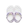 Crocs Classic Clog EVA Round Toe Perforated Shoes Unisex clogs White Purple 207772-577