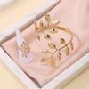 Hot Sale Geometric Hollow Bracelet Jewelry Set Women's Open Ring Jewelry