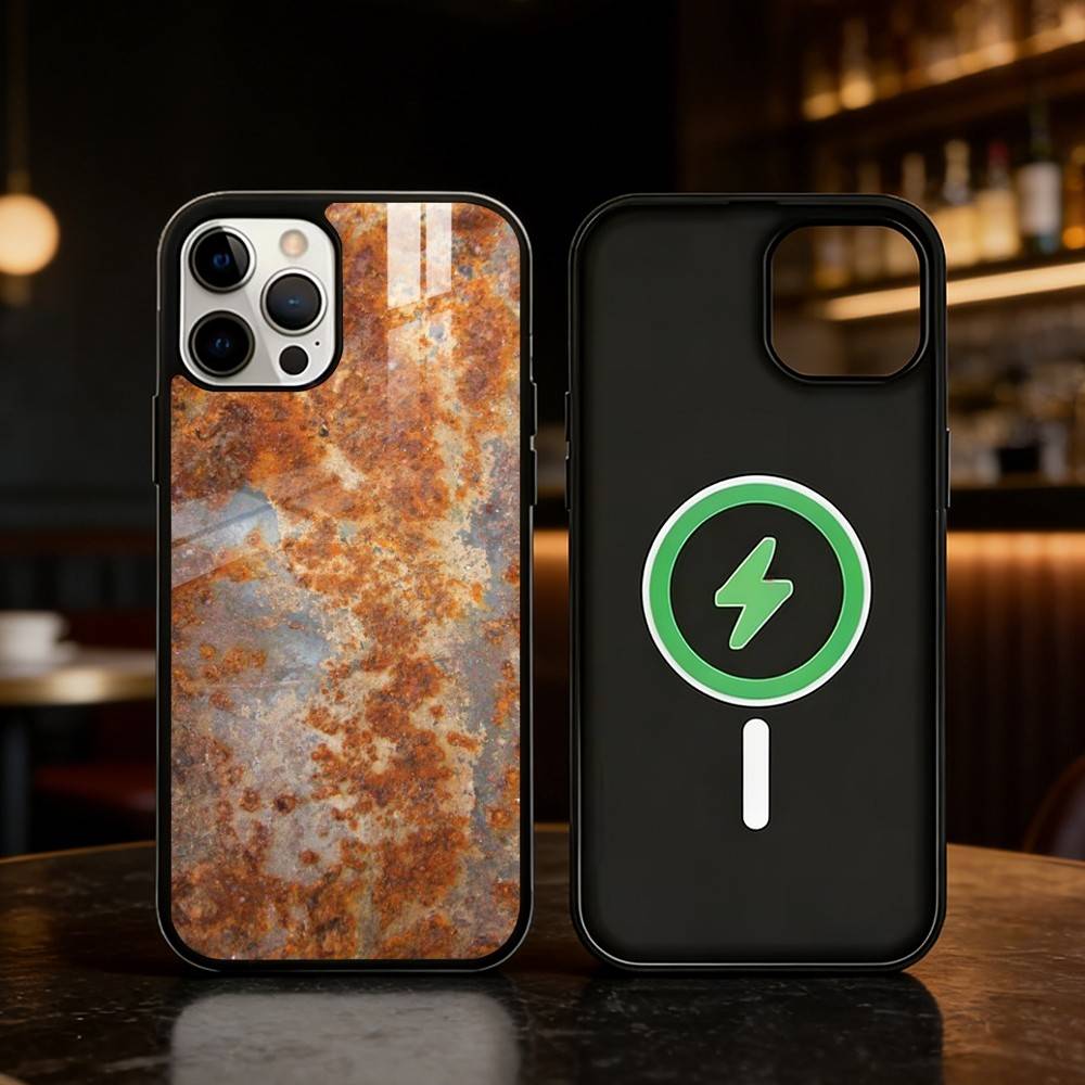 Retro Industrial Style Rusty walls Phone Case For iPhone 17,16,15,14,13,12,Plus,Pro,Max For Magnetic Wireless Charge